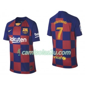 Camisolas de Futebol FC Barcelona Philippe Coutinho 7 Equipamento Principal 2019/20 Manga Curta